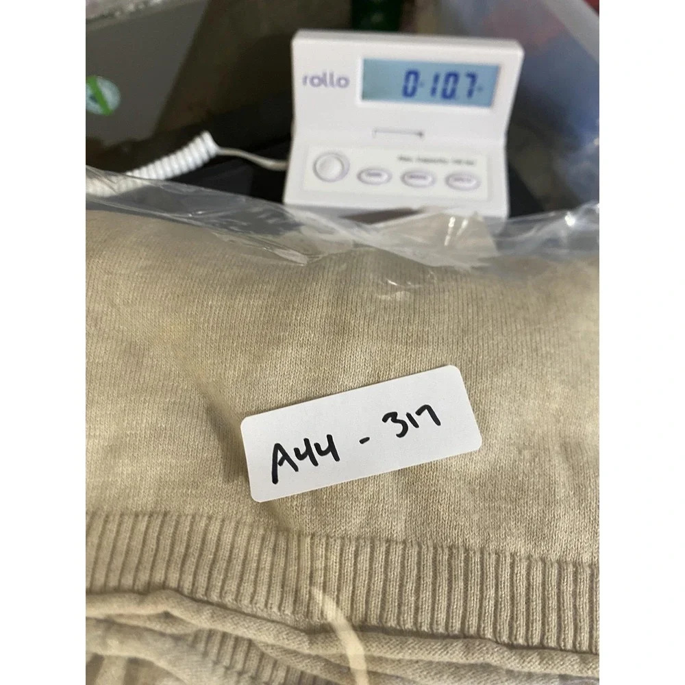Saturdays New York City Sweater Mens Large Beige Cashmere‎ Blend Crew Neck